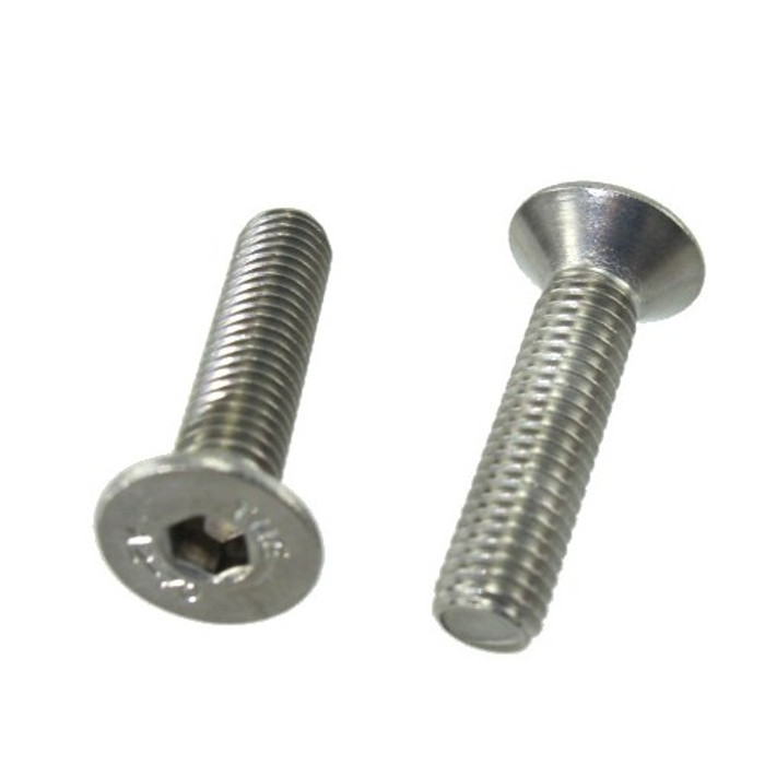 6 mm X 1.00-Pitch X 12 mm Stainless Steel Flat Head Metric Socket Cap Screws (Pack of 12)
