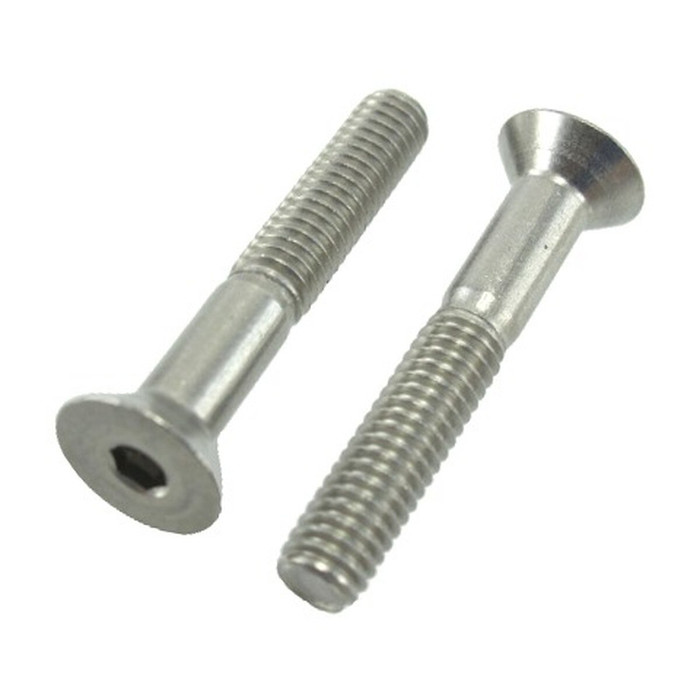 6/32 X 1/2" Stainless Steel Flat Head Socket Cap Screws (Box of 100)