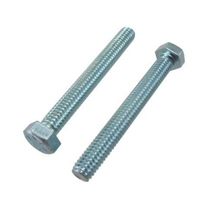 5/16"-18 X 3" Zinc Plated Fully Threaded Grade 2 Tap Bolts (Pack of 12)