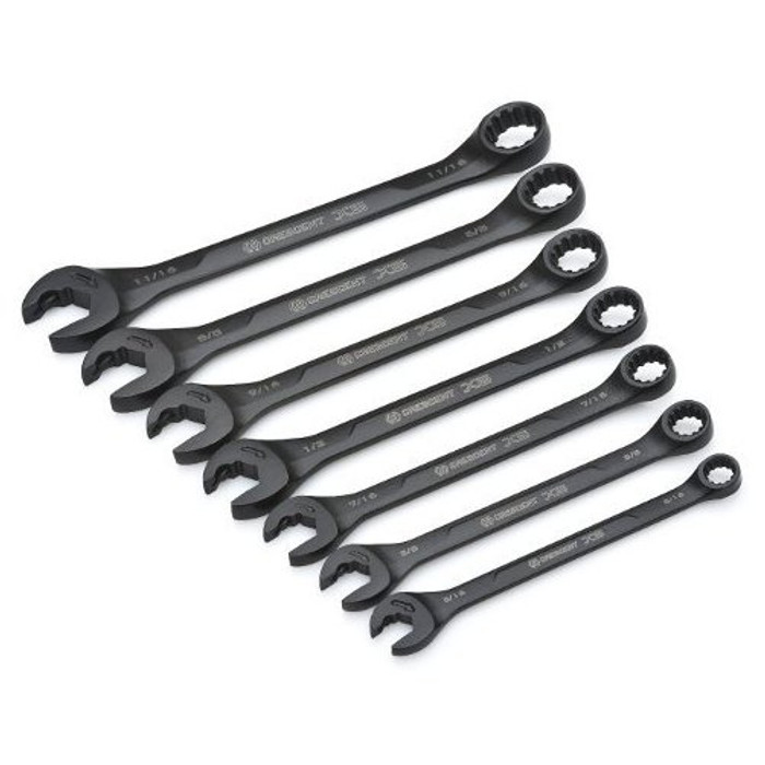 7 Piece X 6" Long Combo Wrench Set (5/16" to 11/16")