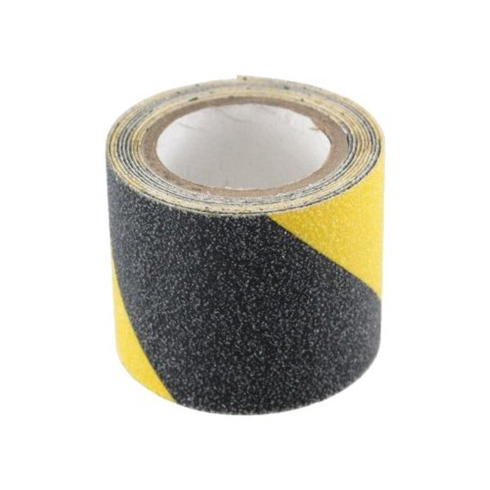 2" X 5' Black And Yellow Anti-Slip Safety Grit Tape