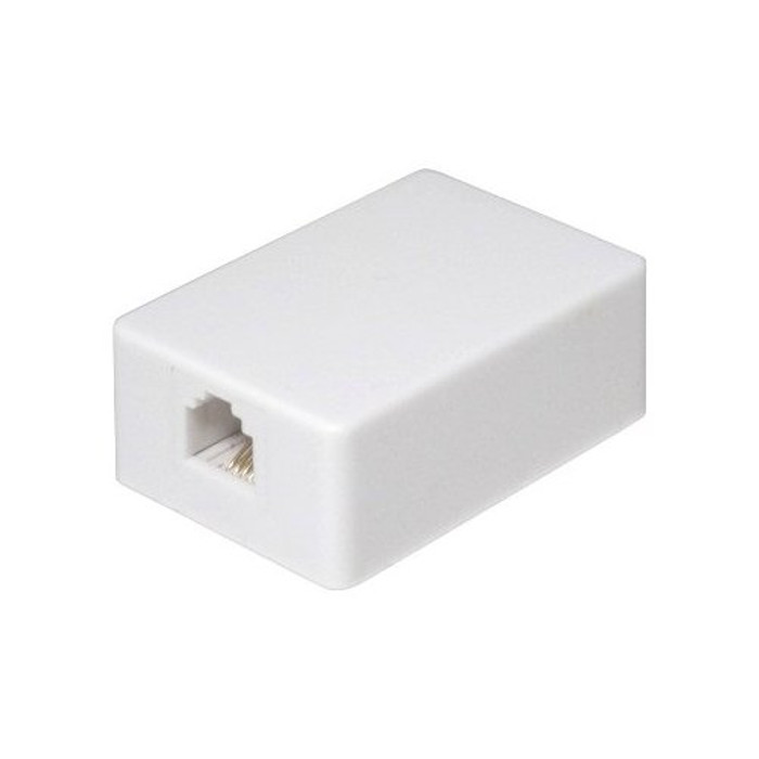 White Surface Mount Phone Jack