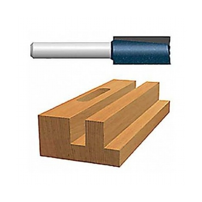 1/2" X 2-1/2" Carbide Tipped Double Flute Straight Bit (1/2" Shank)