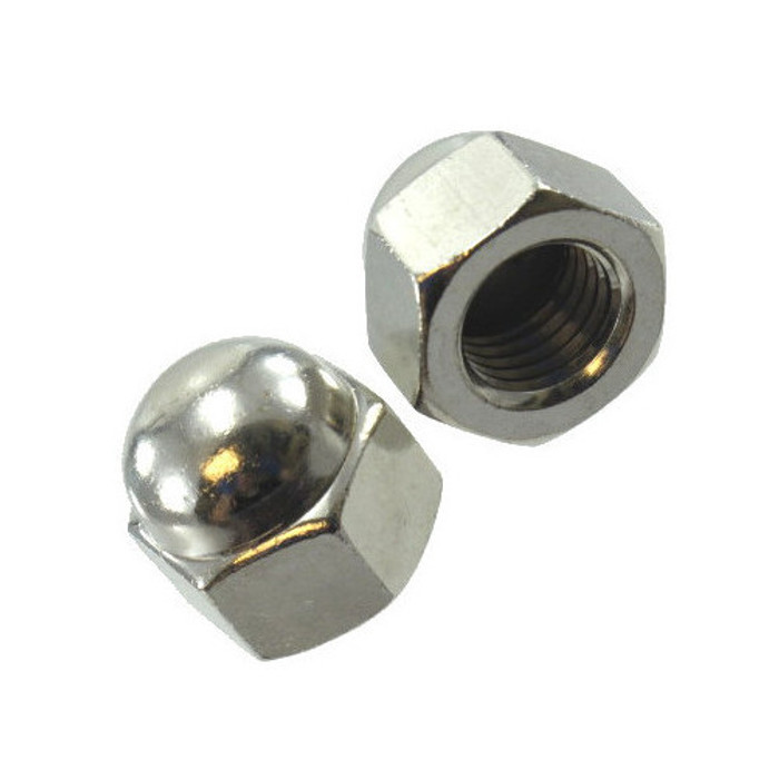 6 mm X 1.00-pitch Stainless Steel Metric Cap Nuts (Pack of 12)