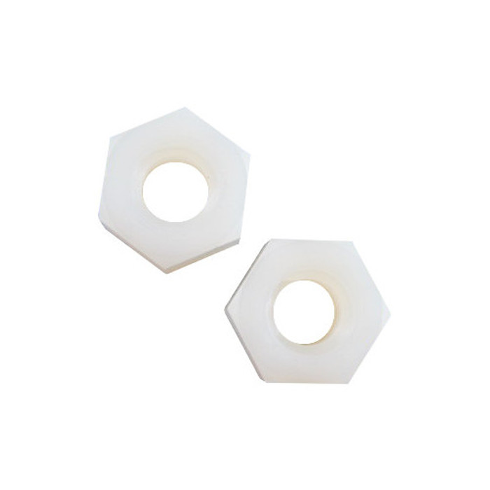 1/4"-20 Nylon Hex Nuts (Pack of 12)