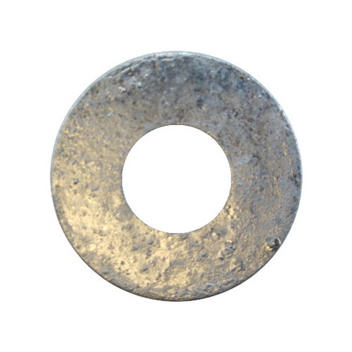 3/8" Hot-Dipped Galvanized Flat Washers (Pack of 12)