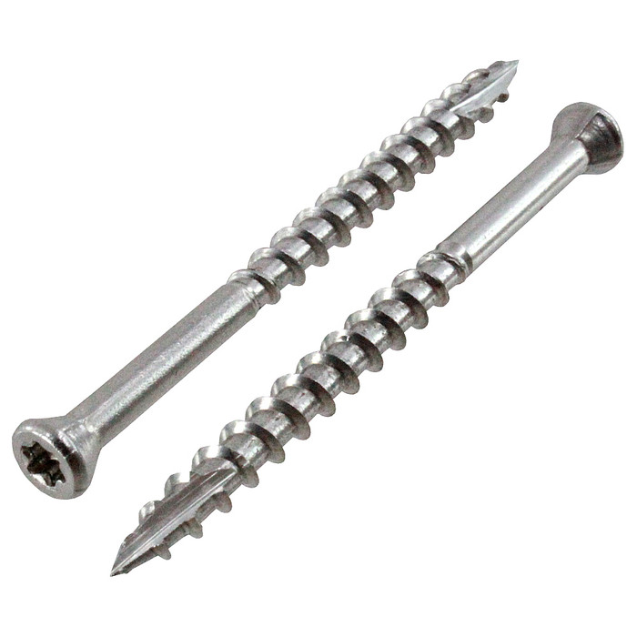 # 8 X 3" Deckfast Grade 305 Stainless Steel Trim Head Deck Screws (5 lbs.)