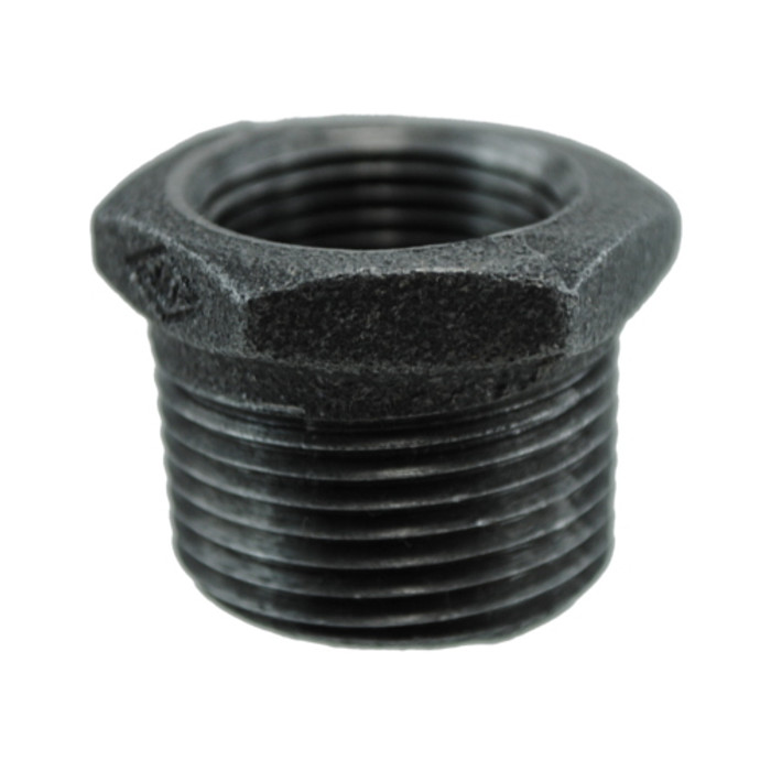 2" X 1-1/4" Black Pipe Bushing