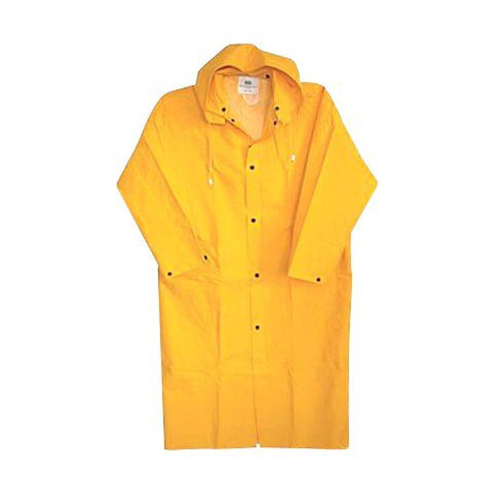 (Medium) Knee-Length Raincoat w/ Snap-On Hood