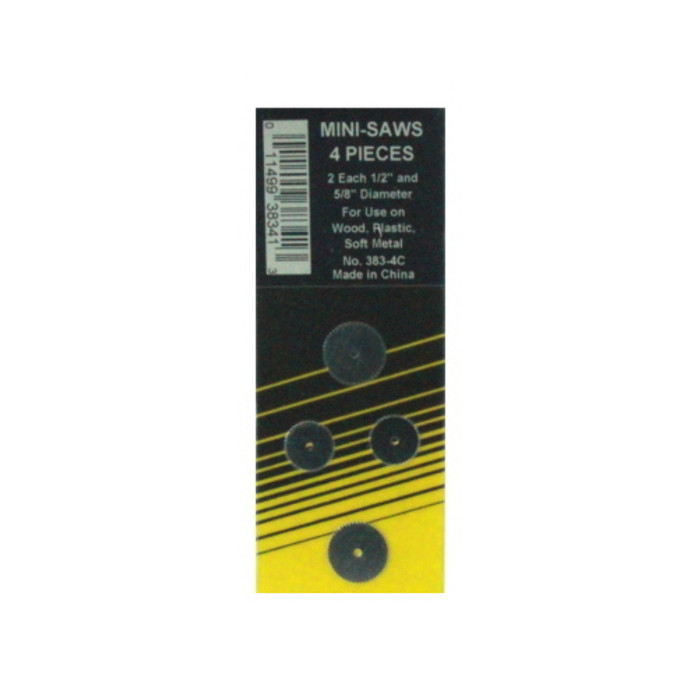 4 Piece Mini Wood Saw Blade Set (For Use With Drill)