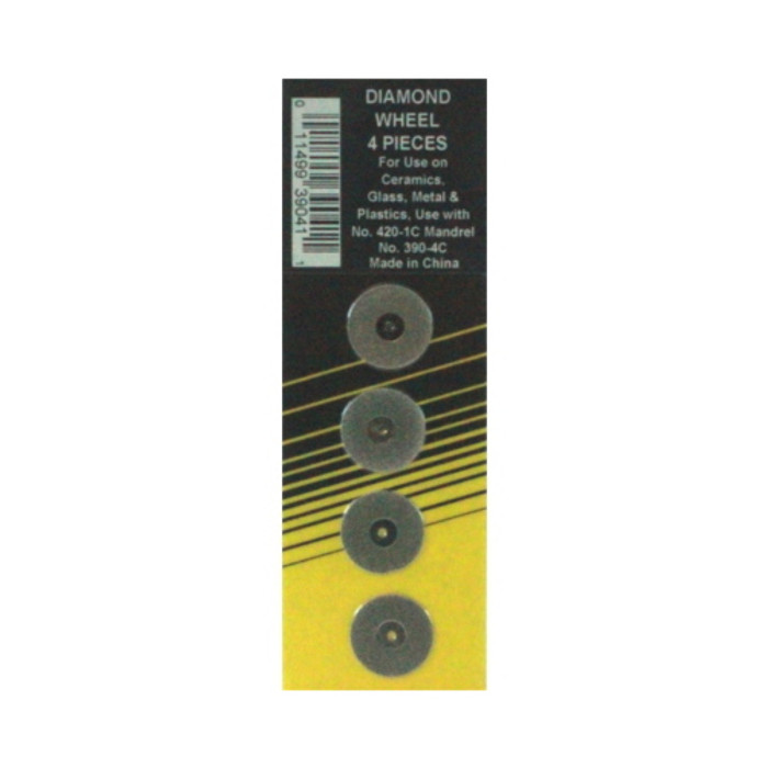 3/4" Diamond Wheels (Pack Of 4)