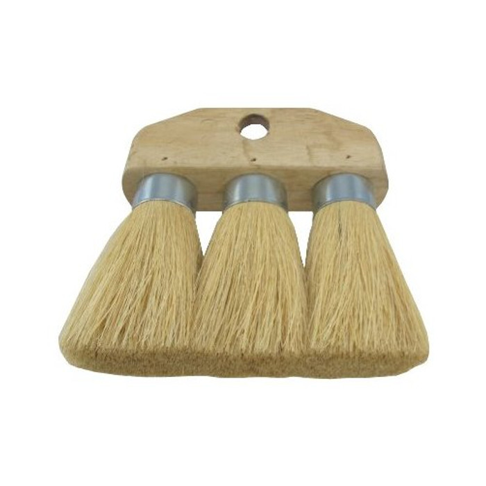 Wooden Block 3-Knot Tampico Roof Brush