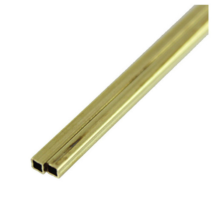 1/16" X 12" X .014 Square Brass Tubes (Pack of 2)