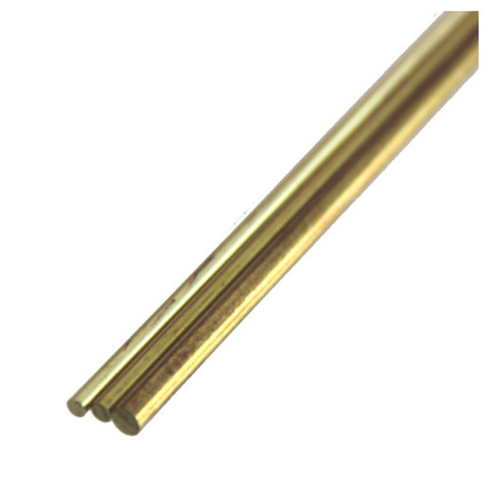 Assorted 12" Solid Brass Rods (Pack of 3)