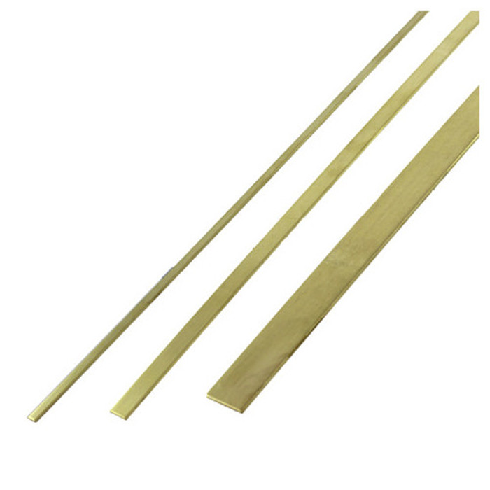 1" X 12" X .032 Brass Strip