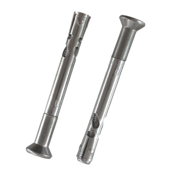 3/8" X 4" Stainless Steel Flat Head Phillips Sleeve Anchors (Pack of 12)