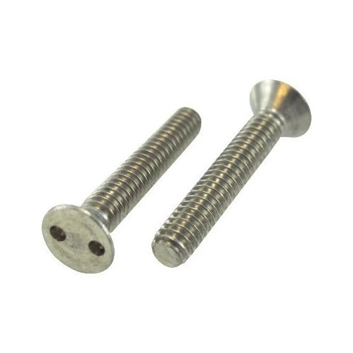 6/32 X 1/2" Stainless Steel Flat Head Spanner Machine Screws (Pack of 12)