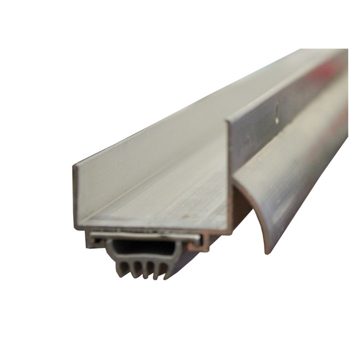 1-3/4" X 48" Aluminum And Vinyl Door Bottom Weatherstrip With Drip Cap