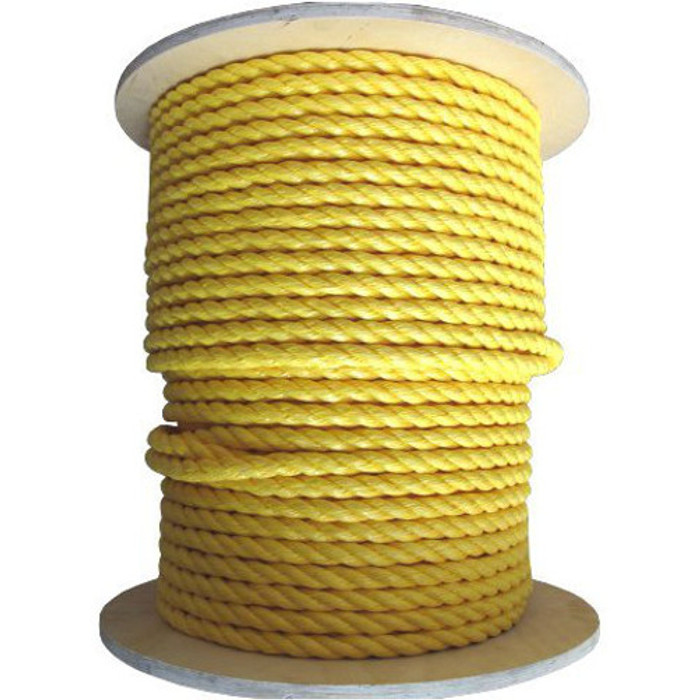 1" Yellow Poly Rope (Per ft.) - Safe Work Load 2,000 lbs