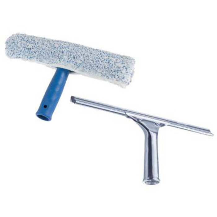 Professional Window Cleaning Kit - Includes 12" Scrubber And 12" Squeegee