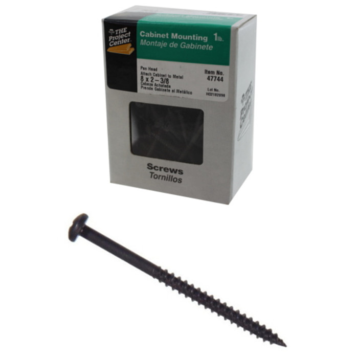 1 lb. # 8 X 2-3/8" Pan Head Phillips Cabinet Mounting Screws