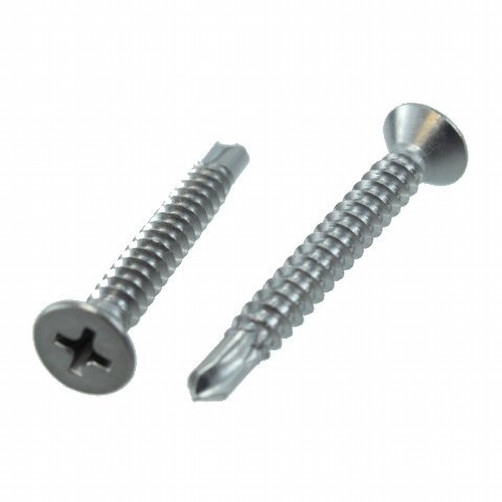 # 12 X 1-1/4" Stainless Steel Flat Head Phillips Drill & Tap Screws (Box of 100)