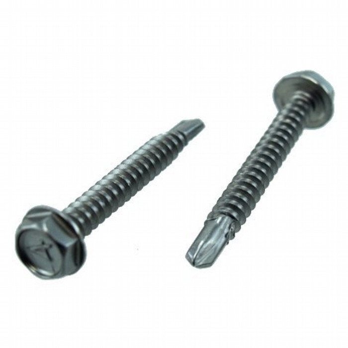 # 14 X 4" Stainless Steel Hex Head Drill & Tap Screw (Quantity of 1)