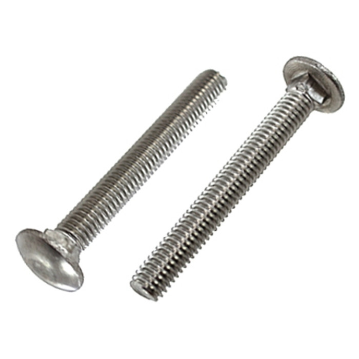 3/8"-16 X 4" Stainless Steel Square Neck Carriage Bolts (Box of 100)