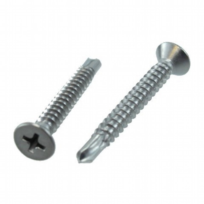 # 12 X 1-1/4" Stainless Steel Flat Head Phillips Drill & Tap Screws (Pack of 12)