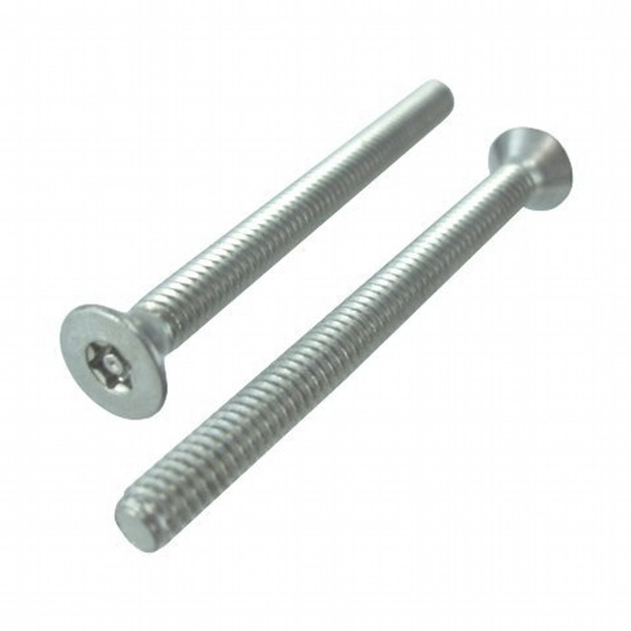 1/4"-20 X 1-1/2" Stainless Steel Flat Head Tamperproof Torx Machine Screws (Pack of 12)