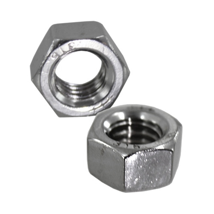 3/8"-16 Type 3-16 Stainless Steel Hex Nuts (Box of 100)