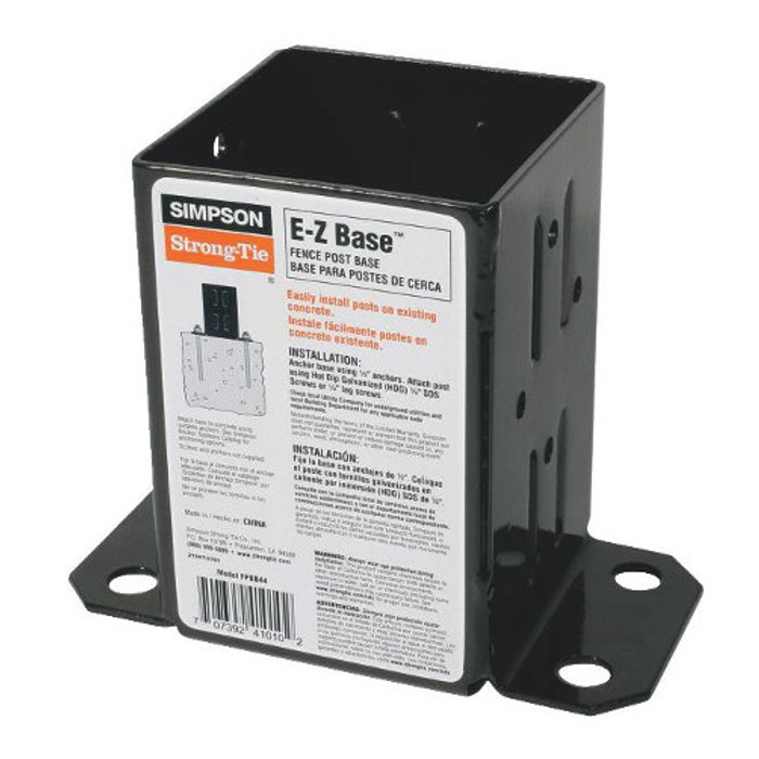 (12 Gauge) Galvanized 4" X 4" E-Z Fence Post Base