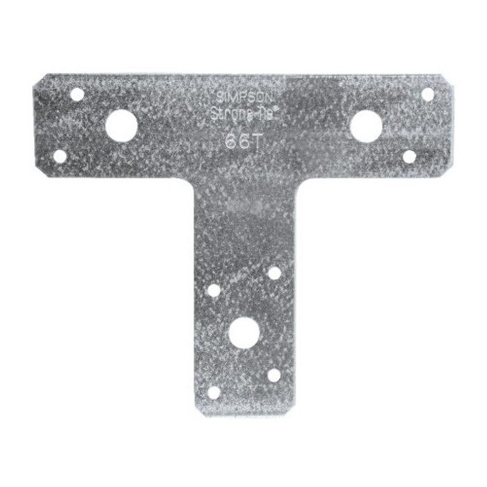 (14 Gauge) Galvanized 6" X 6" T-Strap