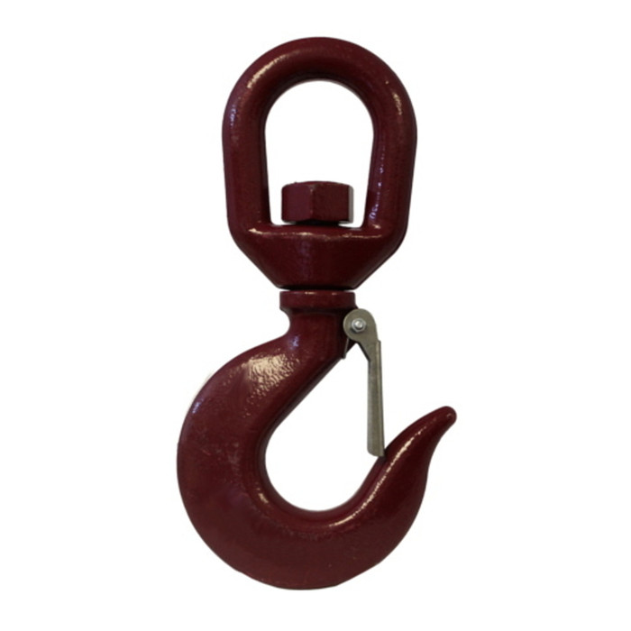 3/4" Shackle Alloy Swivel Eye Hoist Hook with Safety Spring Latch (4-1/2 Ton)