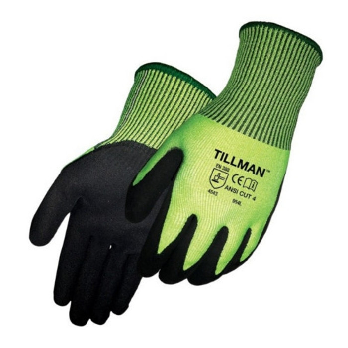 (Medium) Sandy Nitrile Coated Cut Resistant Gloves