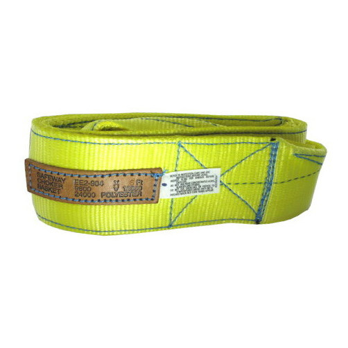 4" X 6' Twisted Eye X Eye Polyester Sling