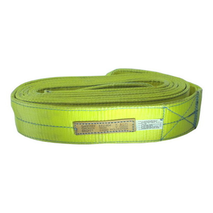 4" X 20' Twisted Eye X Eye Polyester Sling