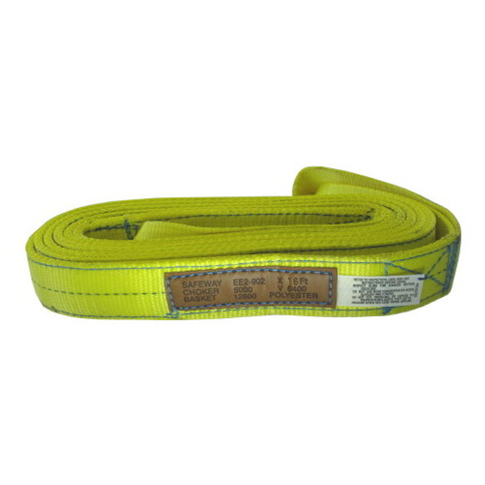 2" X 16' Twisted Eye X Eye Polyester Sling
