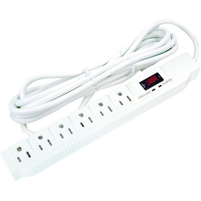 6-Outlet 1200J 15' Cord Surge Protector