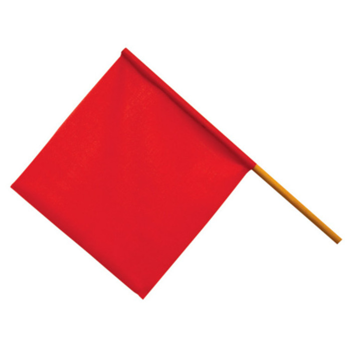 24" X 24" Red Cotton Safety Flag