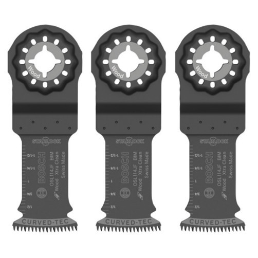 1-1/4" Starlock Xtra-Clean Wood Plunge Cut Blades (Pack of 3)