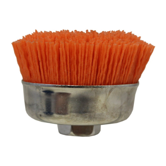 Orange Nyalox 3" 120G Medium Cup Wheel With 5/8-11 Arbor