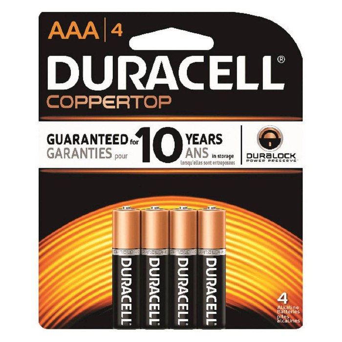 Duracell "AAA" Alkaline Batteries (Pack of 4)