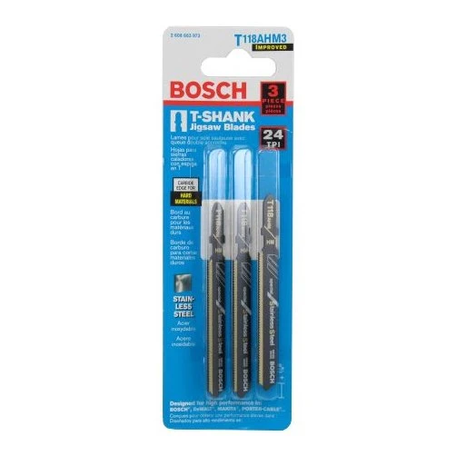 24T Jigsaw Blades - For Thin Stainless Steel (Pack of 3)