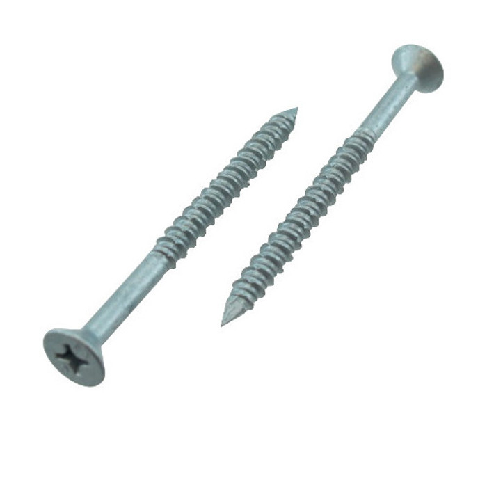 1/4" X 3-1/4" Stainless Steel Flat Head Phillips Concrete Screws (Pack of 12)