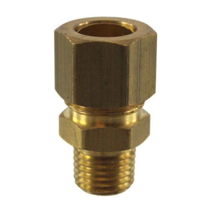 5/16" Tubing X 1/8" Male NPT Brass Compression Fitting