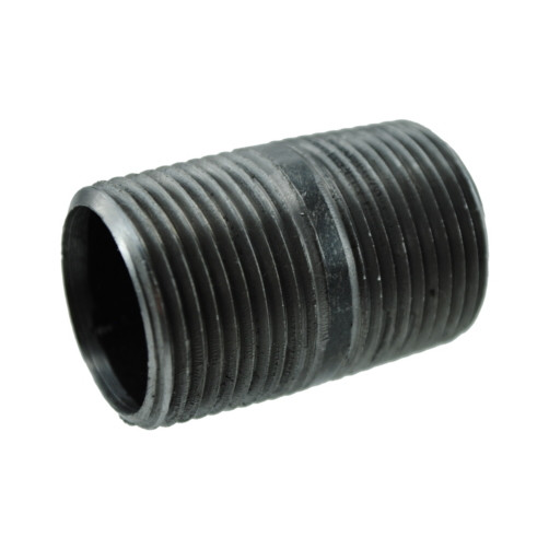 1/2" X Shoulder Black Pipe Nipple