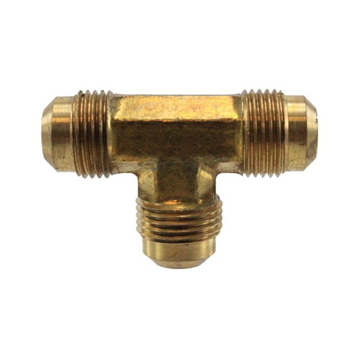 1/4" Brass Flare Tee