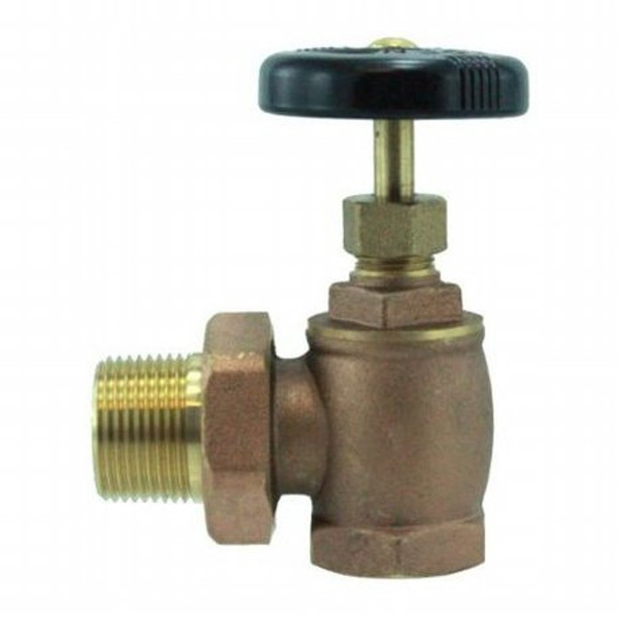 1" Angled Radiator Valve (FIP X Male Union)