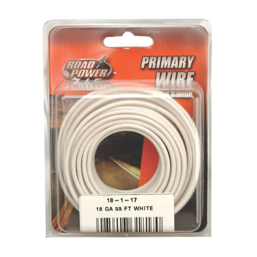 33' 18 Gauge White Primary Wire